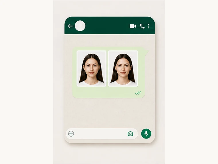 WhatsApp üzerinden gönderilen filigranlı fotoğraf önizlemesi